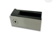 Glass Clamp - Wall Mount - Polished Stainless Steel